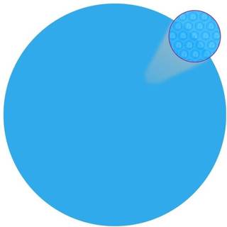 Flydende Soldrevet Pe-Poolovertræk Rektangulært 6X4 M - Sort / Ø 250 cm