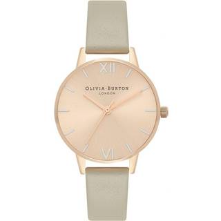 Olivia Burton OB16EN11 The England Grey Leather Strap Watch - W28126