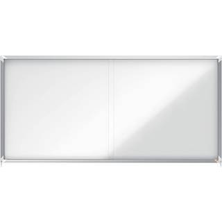 Nobo whiteboard opslagsskab låsbart med skydelåger 200x97cm 27xA4