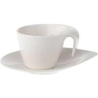 Villeroy & Boch Flow Espressokop Med Underkop - Espressokopper Porcelæn Hvid - 24140-24142