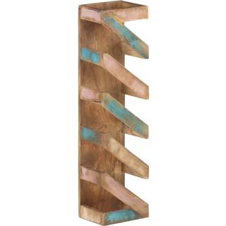 Vidaxl vinstativ til 5 flasker solid genvundet træ