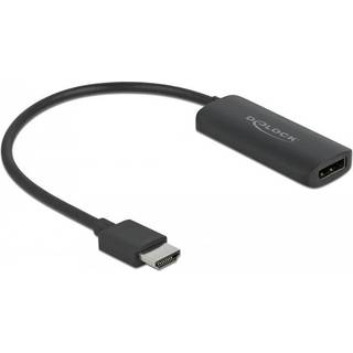 Delock Adapter HDMI han til DisplayPort hun 4K @ 60 Hz