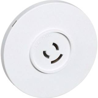 LK Fuga Rund Lampestikkontakt Ø80 Mm, Med Jord Hvid - 182B60141L