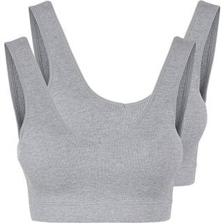 Pieces - Pcsymmi Rib Bra 2-pack - Undertøj til damer og piger - Lgm/lgm - S/M