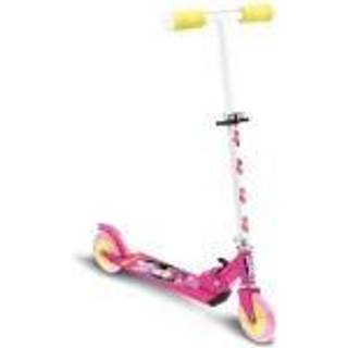 Frimærke: Minnie Mouse foldbar scooter - lyserød-hvid