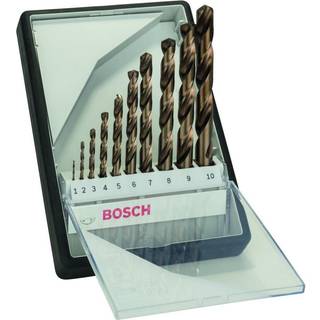 BOSCH Metalborsæt, Robust Line, HSS-Co, 10 dele, 1-10 mm 1-10 mm