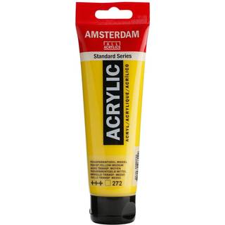 Amsterdam Akrylmaling 120 ml. Tp. Yellow Med. (272)