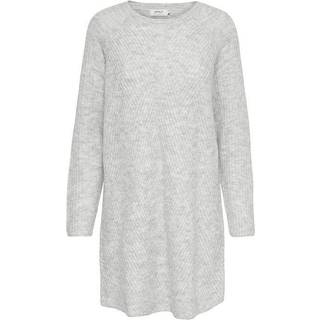 ONLY dame kjole CAROL - Light Grey Melange - L