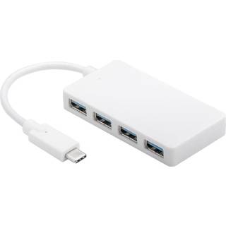 MicroConnect Connect - hub - 4 ports USB hub - USB 3.2 - 4 ports - Hvid