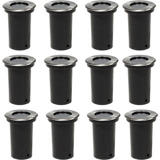 nedgravningsspots 12 stk. rund