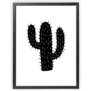 XO Posters Poster Cactus Black One Size      Unisex