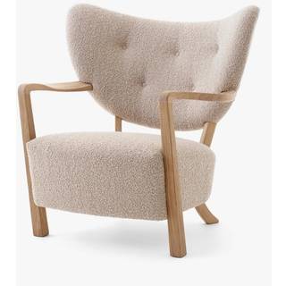&Tradition Wulff Lounge Chair ATD2 lænestol Olieret valnød/Sheepskin honey