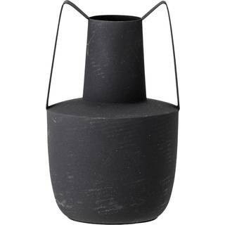 Bloomingville Bloomingville metalvase med hank 20,5 cm Sort