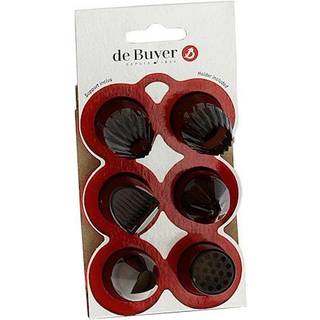 de Buyer Le Tube Tüllen-Set Kreativ 6-teilig - Tritan - Grau