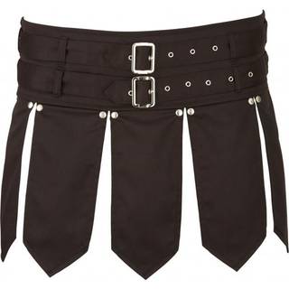 Orion Gladiator Leatherette Skirt - Black