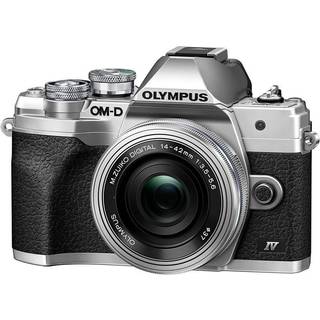 Olympus OM-D E-M10 IV Sølv + 14-42mm F3.5-5.6 EZ + Gratis Batteri (Kampagne)