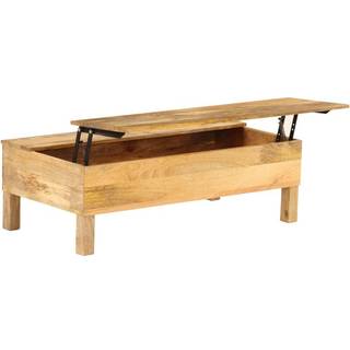Sofabord I Massivt Mangotræ 110 X 55 X 35 Cm