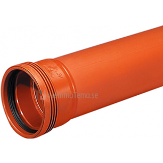 Pipelife PVC-kloakrør 400x3000 mm. SN8 enkeltlagsrør EN1401