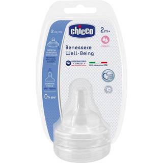 Chicco Well-Being Teat 2m+ Silicone 2 Pack Stroller    barnevogn  Unisex