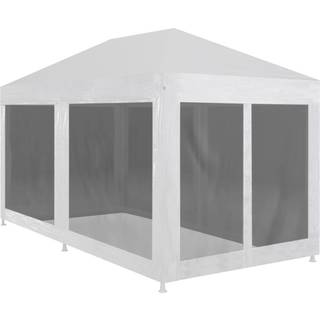 Festtelt Trådnet Hvid - with 6 sidewalls / 6 x 3 m