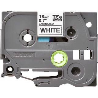 Brother TZE241CIV TZ-tape / 18mm / Sort tekst / Hvid Tape