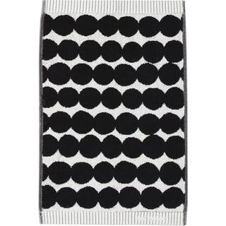 Marimekko Räsymatto håndklæde sort gæstehåndklæde 30 x 50 cm