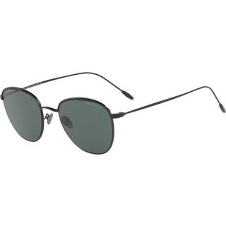 Giorgio Armani Mand AR6048 300171 Solbriller Stål Sort Grøn Firkantet Normal
