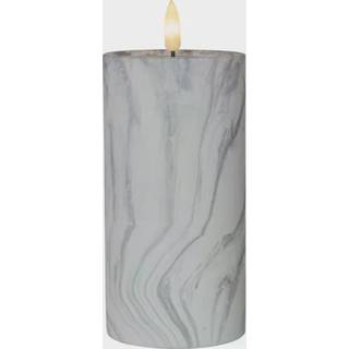 Star Trading - LED Block Light Flame Marble - Gray - 17.5