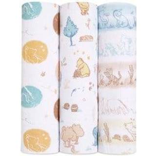 Aden + Anais White aden + anais Disney Baby Winnie In The Woods Large 100% Cotton Muslin Blankets 3 Pack