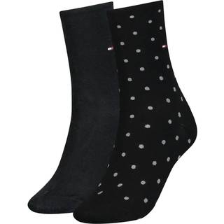 Tommy Hilfiger 2-pak Women Dot Sock - Black - Str 35/38