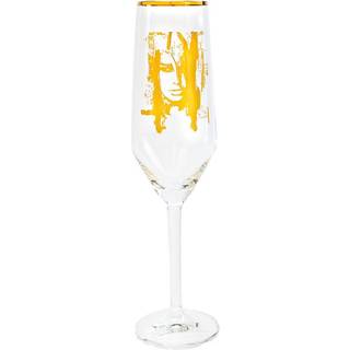 Wild Woman Guld Champagneglas, 30 cl - Carolina Gynning