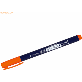 Brush pen Tombow Fudenosuke hård orange