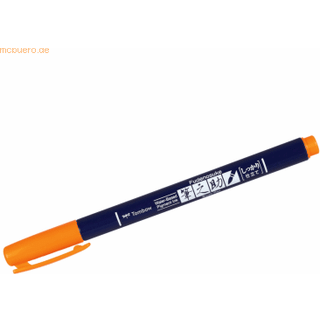 Tombow Marker Fudenosuke hård neon orange