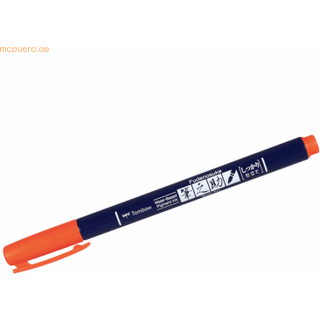 Tombow Marker Fudenosuke hård neon rød