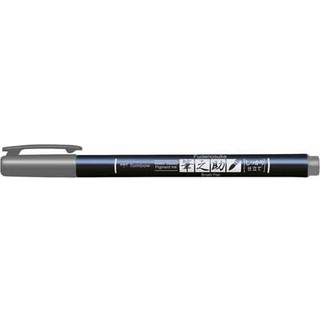 Brush pen Fudenosuke hård grå, Tombow WS-BH49, 6stk