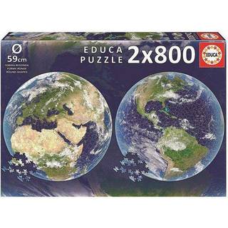 Educa - Round Planet Earth. 2 runde g?der p? 800 stykker. Ref. 19039 Multicolor