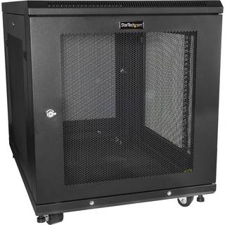 StarTech.com 12U 19" Server Rack Cabinet - 4 Post Adjustable Depth 2-30" Mobile Locking Vented IT/Data Network Enclosure w/Casters & Shelf Rack Sort --> På fjernlager, levevering hos dig 04-07-2026