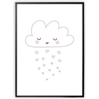 XO Posters Plakat Med Sky One Size  Hvid  One Size  Unisex