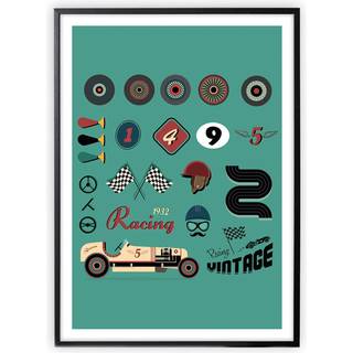 XO Posters Poster Retro Theme One Size      Unisex