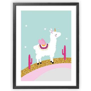 XO Posters Poster Lama Colors One Size      Unisex