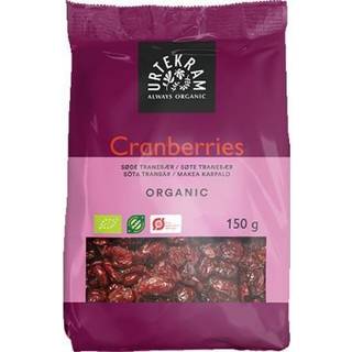 Urtekram Tranebær Snack Ø - 150 g.