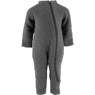 Mikk-Line - Køredragt Wool Baby Suit - Anthracite Melange - 92