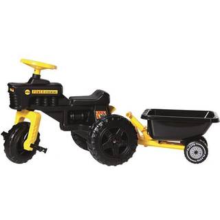 Plasto Pedaltraktor Med Anhænger, Sort