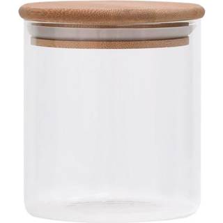 Opbevaringsglas Med Bambuslåg - 10 / 600 ml