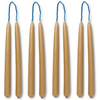 Dipped Candles - Set of 8 - Brown