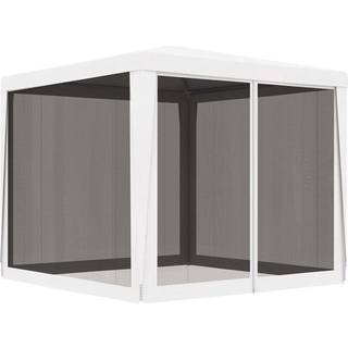 festtelt med 4 sidevægge i trådnet 2,5x2,5 m hvid