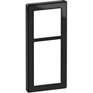 LK FUGA Pure 66 Design ramme 2½ modul, sort glas