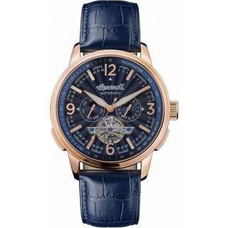 Ingersoll The Regent Automatic Blue Dial Blue Leather Strap Men's Watch I00301B