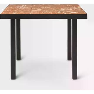 Flod Café Table - Mocha/Black