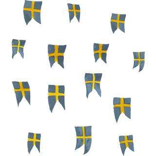 Wallsticker Svensk Flag 14 stk.